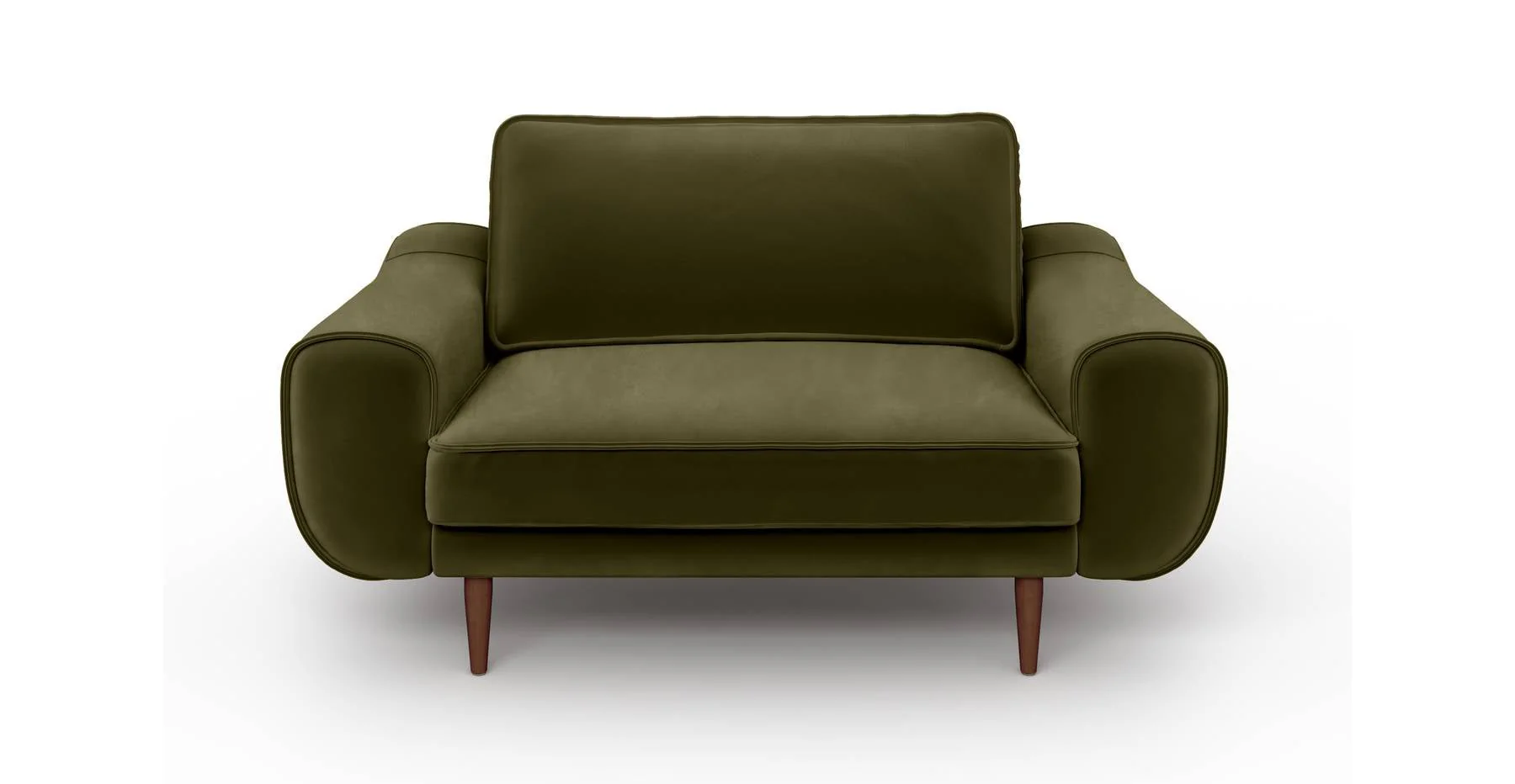 Klem Loveseat Ahşap Ayak - Kadife - Image 19