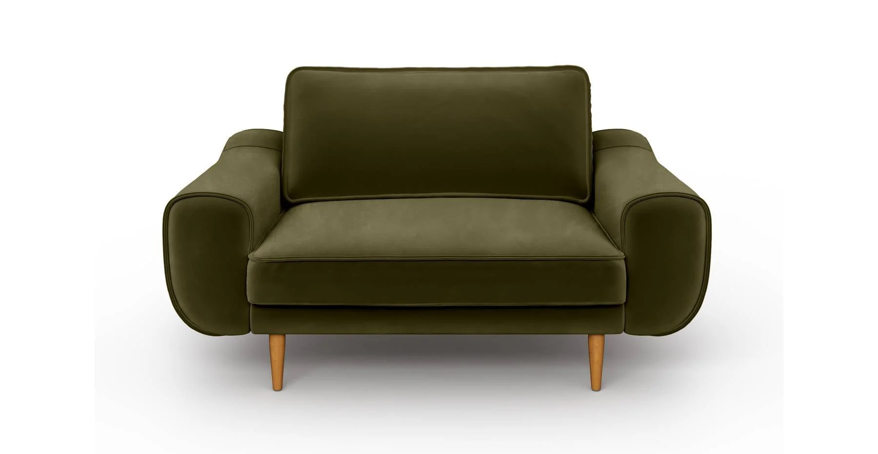 Klem Loveseat Ahşap Ayak - Kadife - Image 23