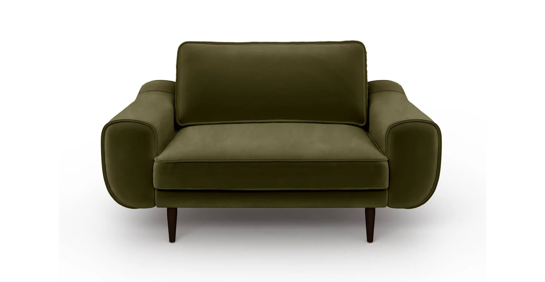 Klem Loveseat Ahşap Ayak - Kadife - Image 27