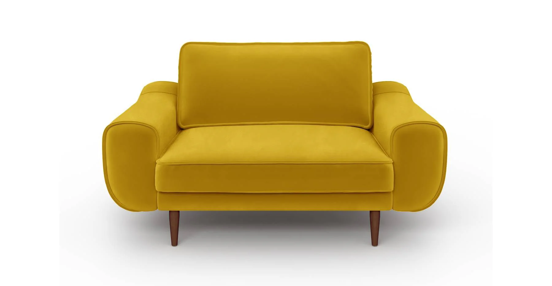 Klem Loveseat Ahşap Ayak - Kadife - Image 32