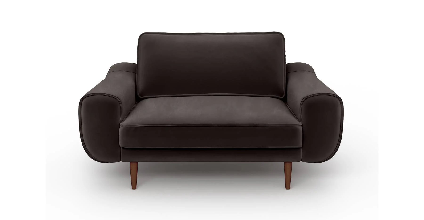 Klem Loveseat Ahşap Ayak - Kadife - Image 4
