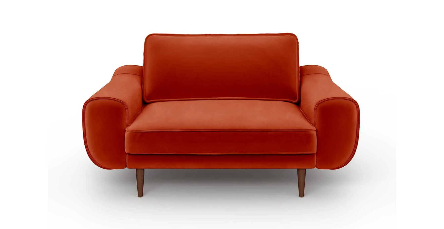 Klem Loveseat Ahşap Ayak - Kadife - Image 43