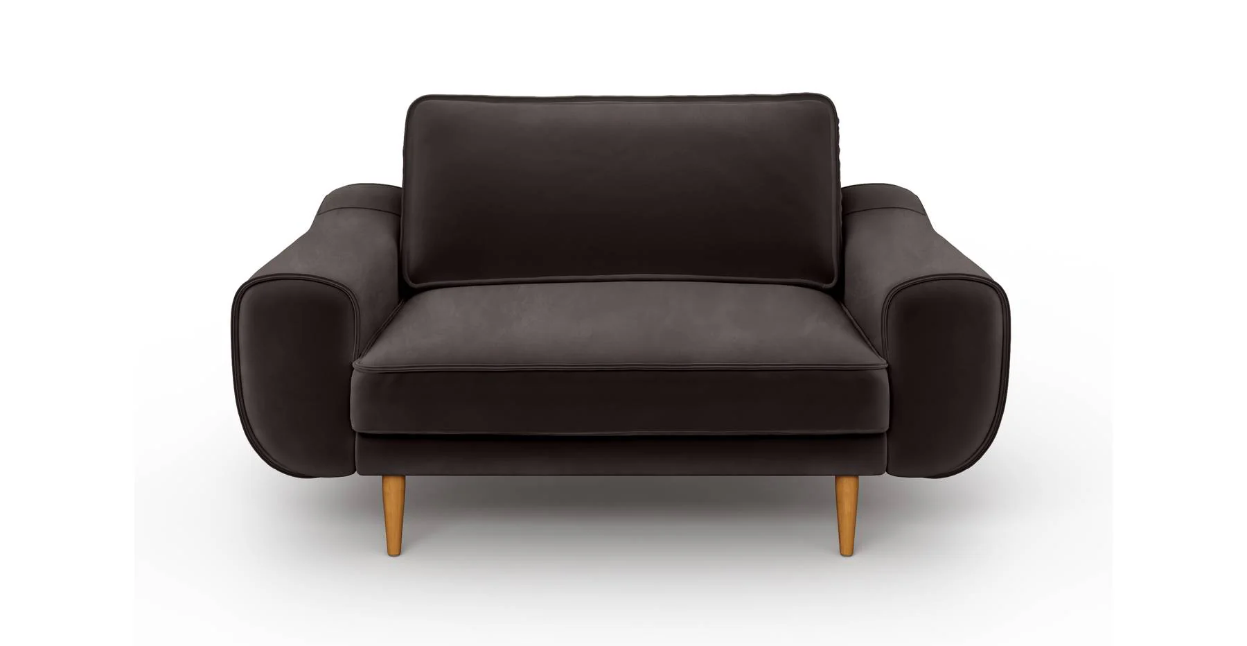 Klem Loveseat Ahşap Ayak - Kadife - Image 58