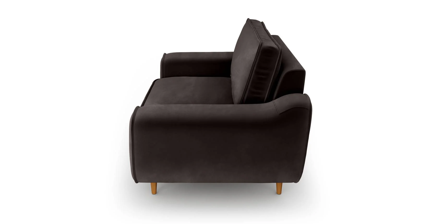 Klem Loveseat Ahşap Ayak - Kadife - Image 59