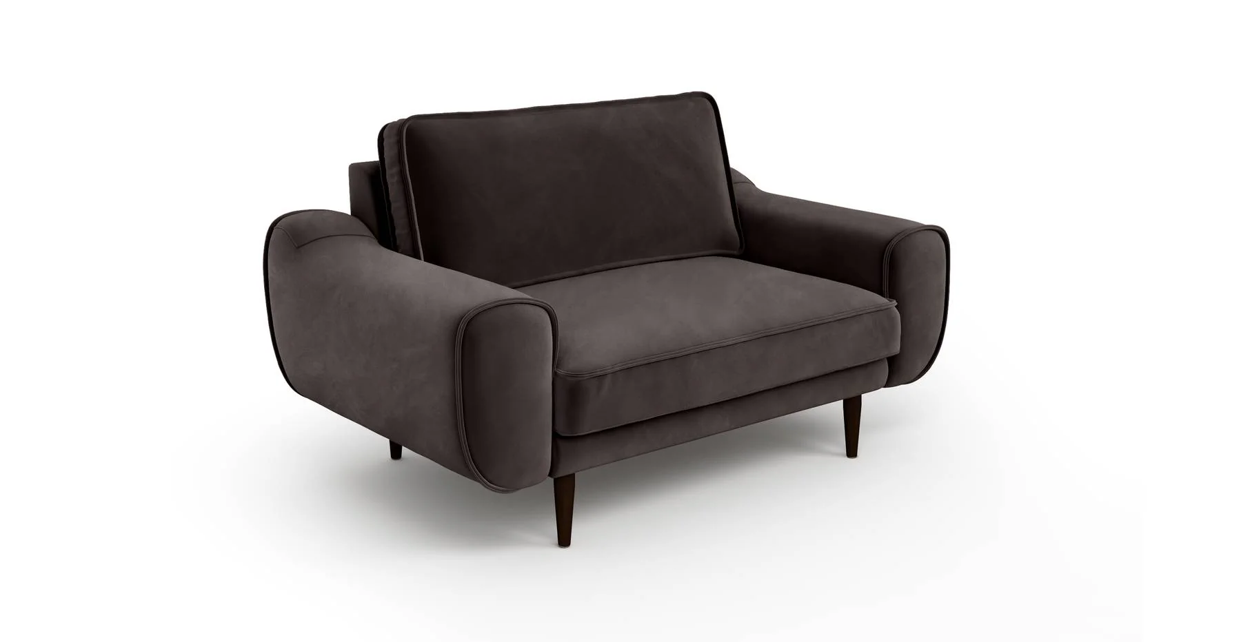 Klem Loveseat Ahşap Ayak - Kadife - Image 61