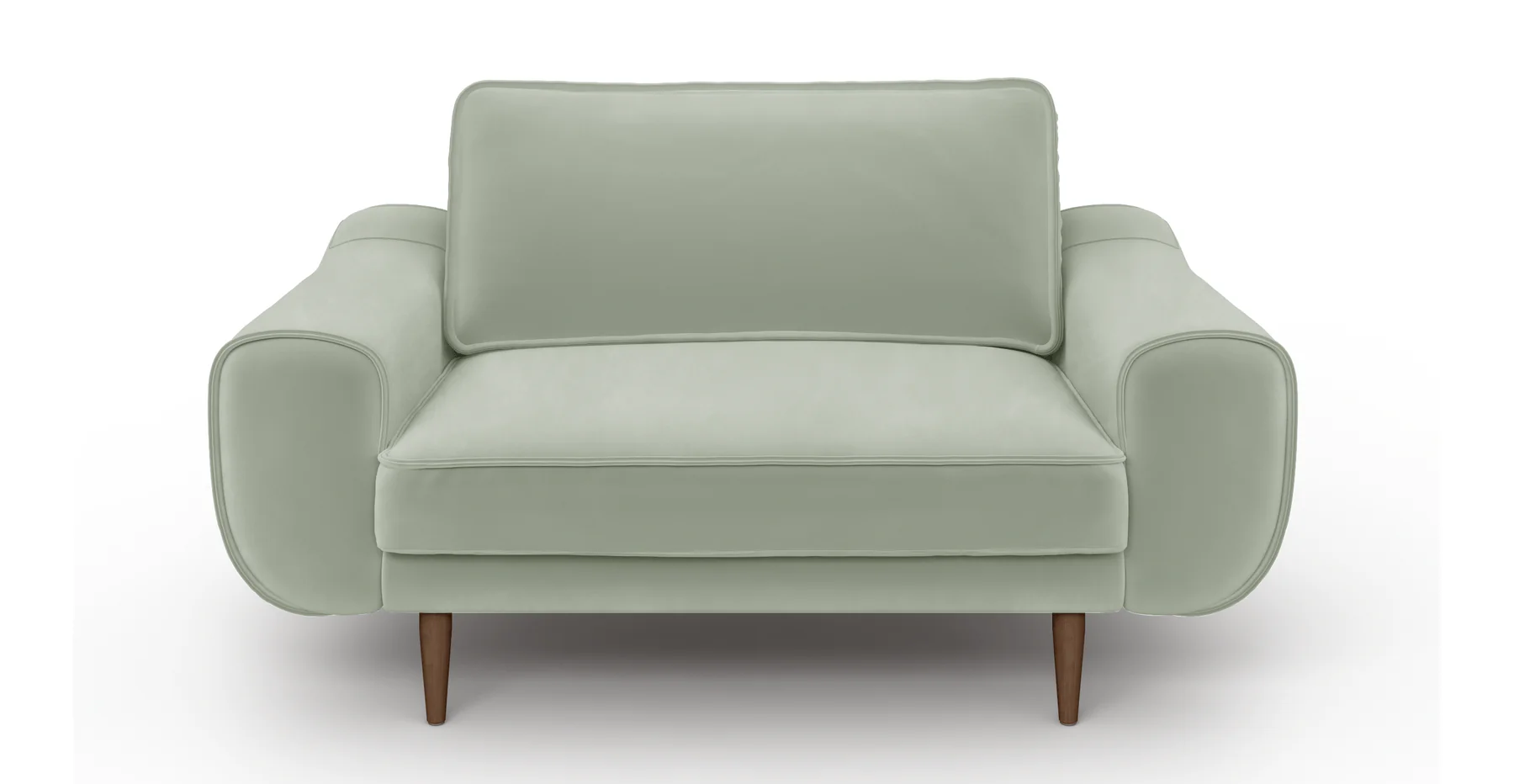 Klem Loveseat Ahşap Ayak - Kadife - Image 66