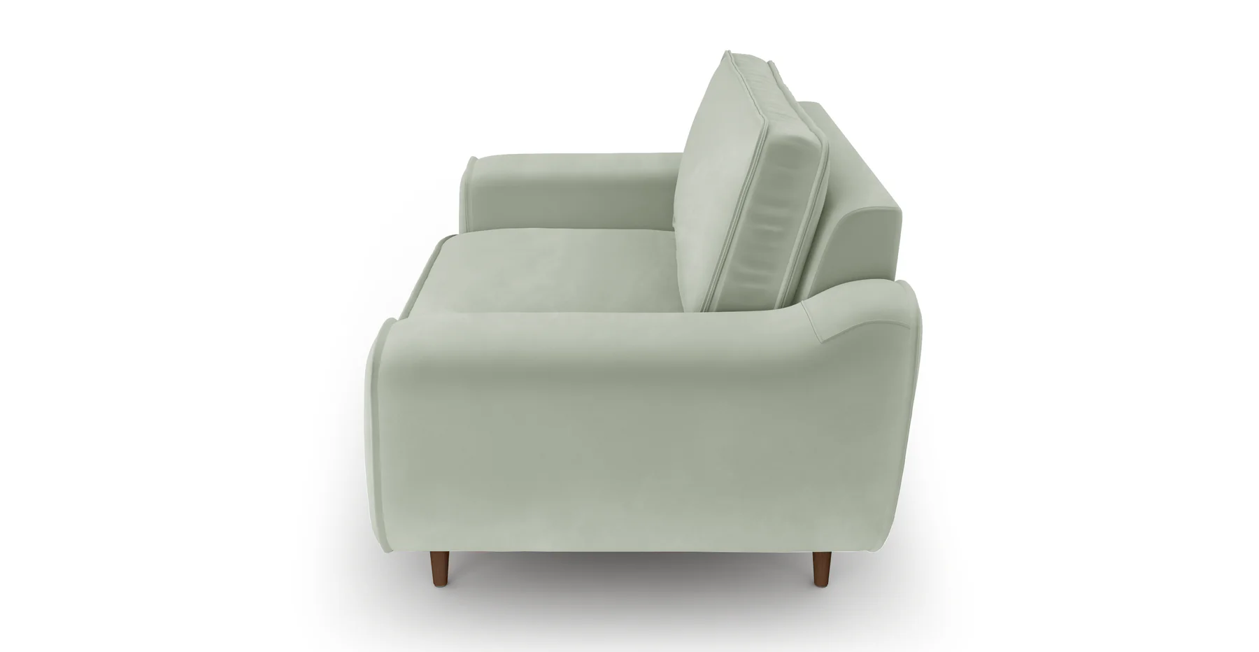 Klem Loveseat Ahşap Ayak - Kadife - Image 67