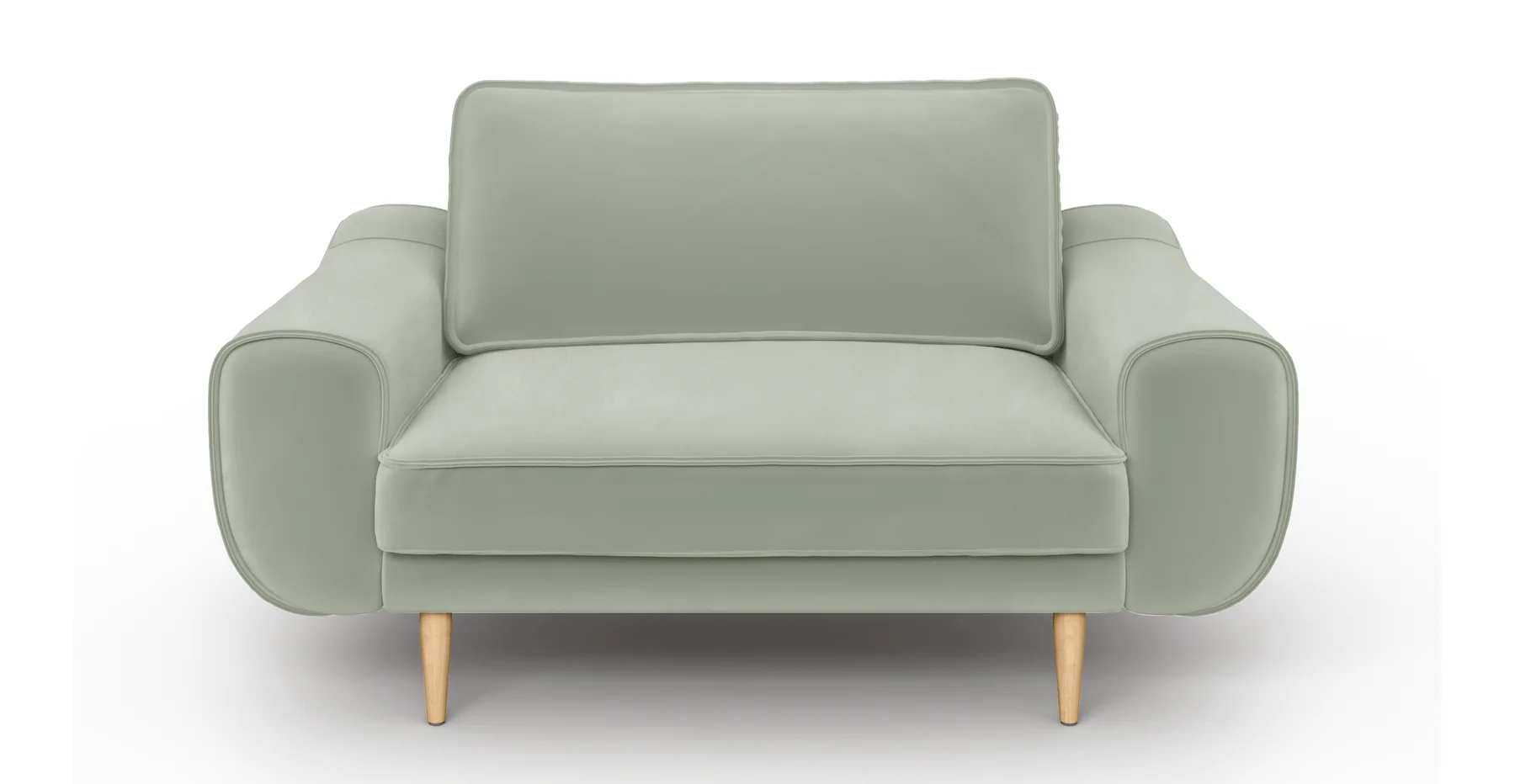 Klem Loveseat Ahşap Ayak - Kadife - Image 70
