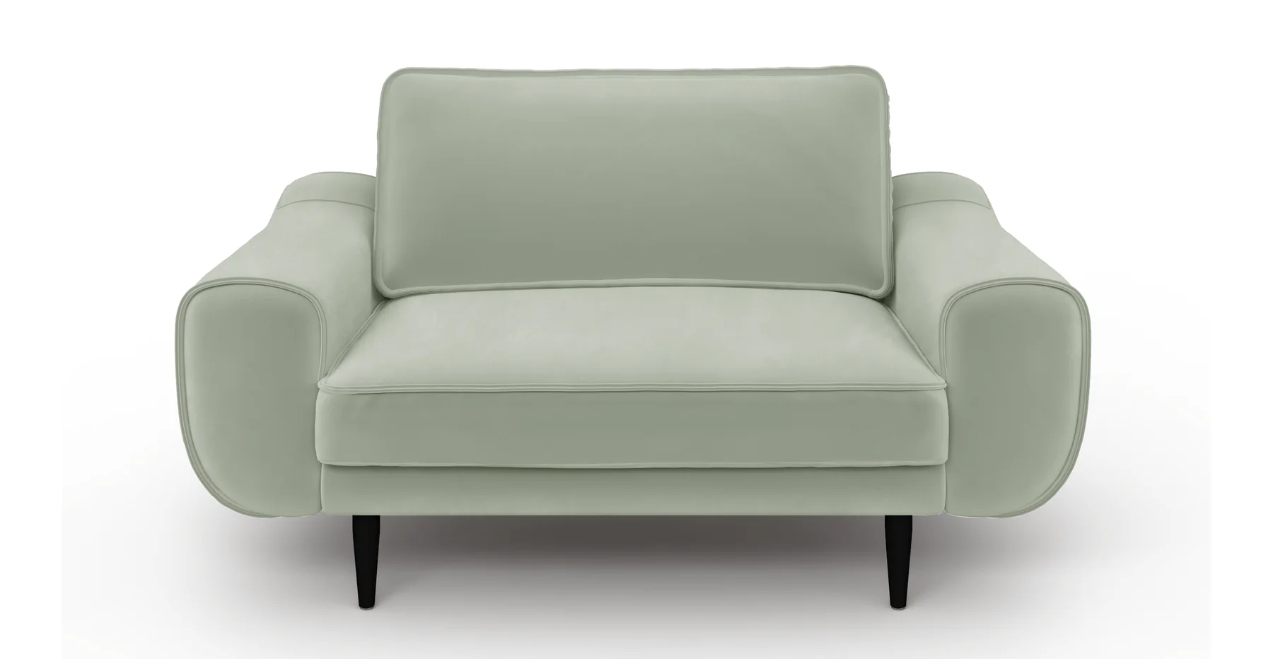Klem Loveseat Ahşap Ayak - Kadife - Image 74