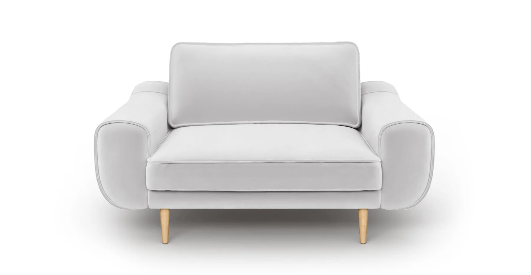 Klem Loveseat Ahşap Ayak - Kadife - Image 81