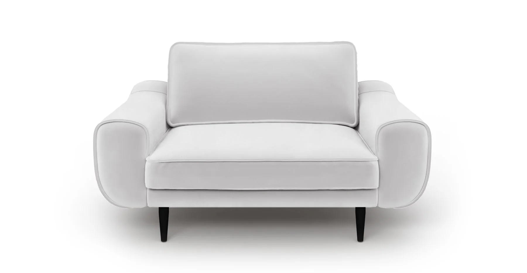 Klem Loveseat Ahşap Ayak - Kadife - Image 82