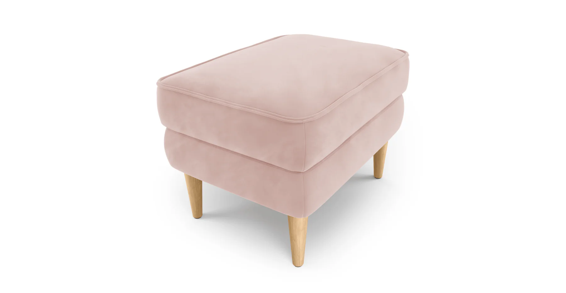 Klem Puf Small Ahşap Ayak - Kadife - Image 35