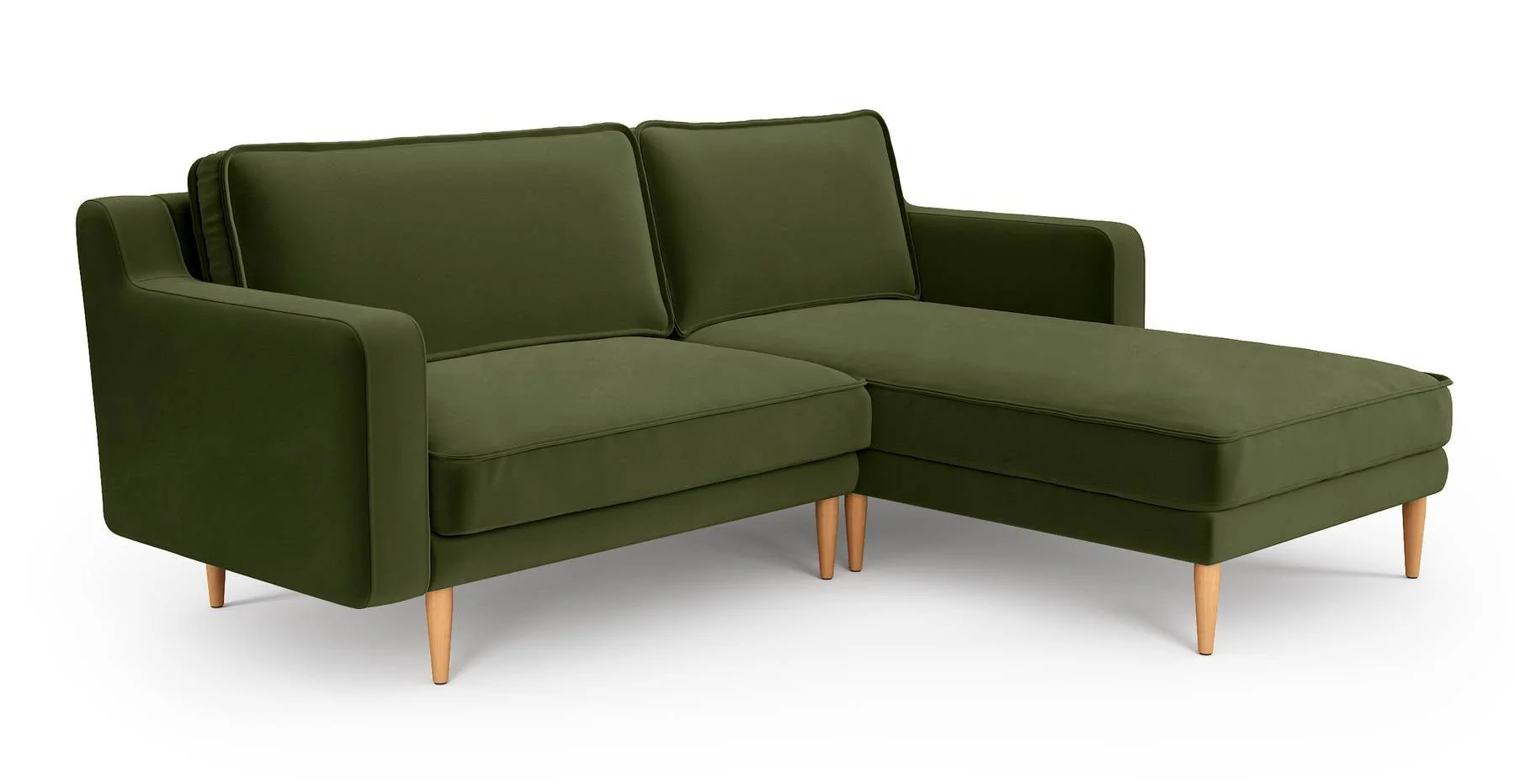 Klem Slim 212 x 171 Köşe Ahşap Ayak - Kadife - Image 10