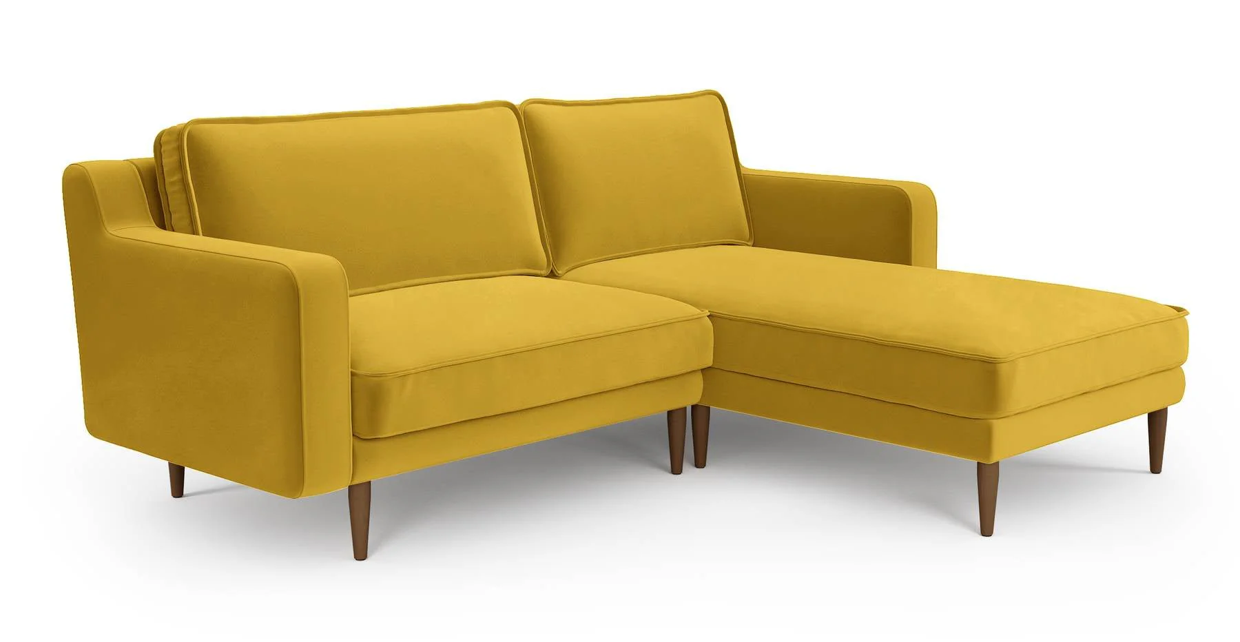 Klem Slim 212 x 171 Köşe Ahşap Ayak - Kadife - Image 12