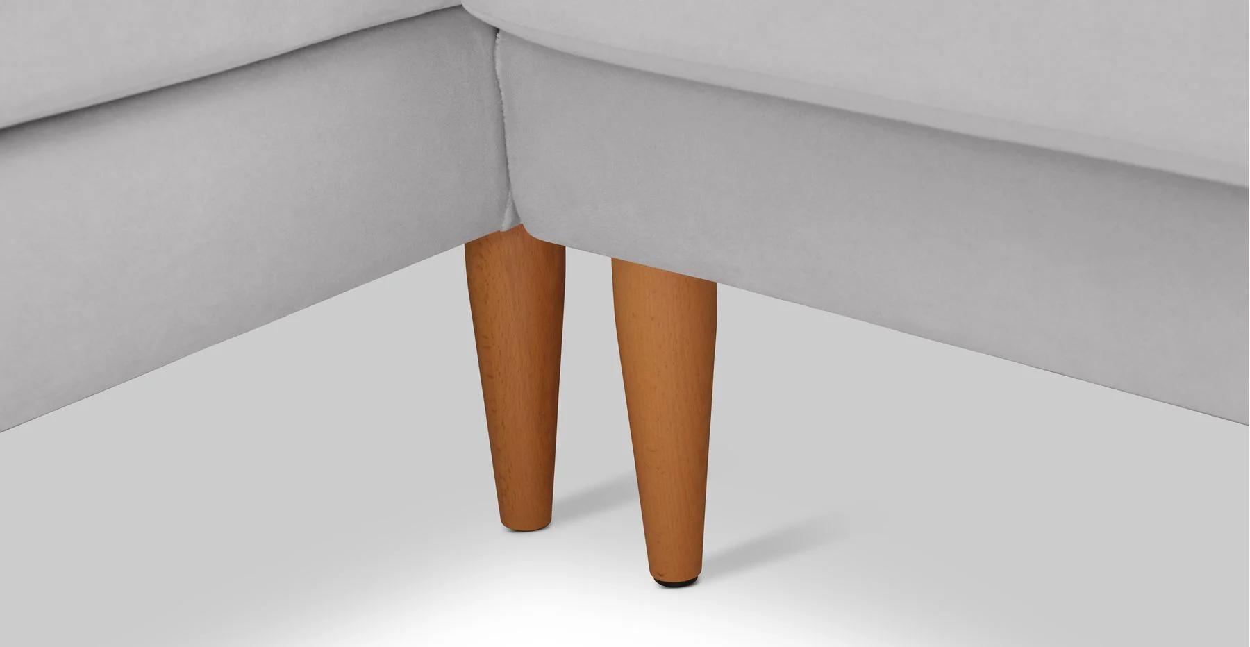 Klem Slim 212 x 171 Köşe Ahşap Ayak - Kadife - Image 129