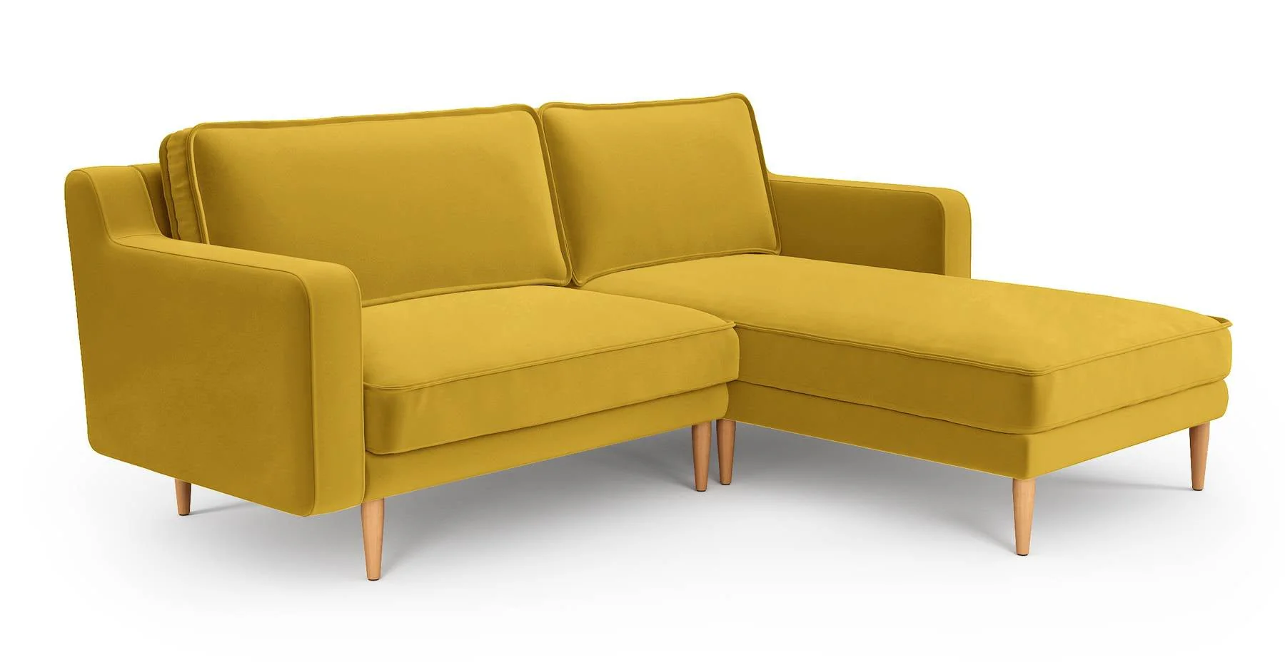 Klem Slim 212 x 171 Köşe Ahşap Ayak - Kadife - Image 13