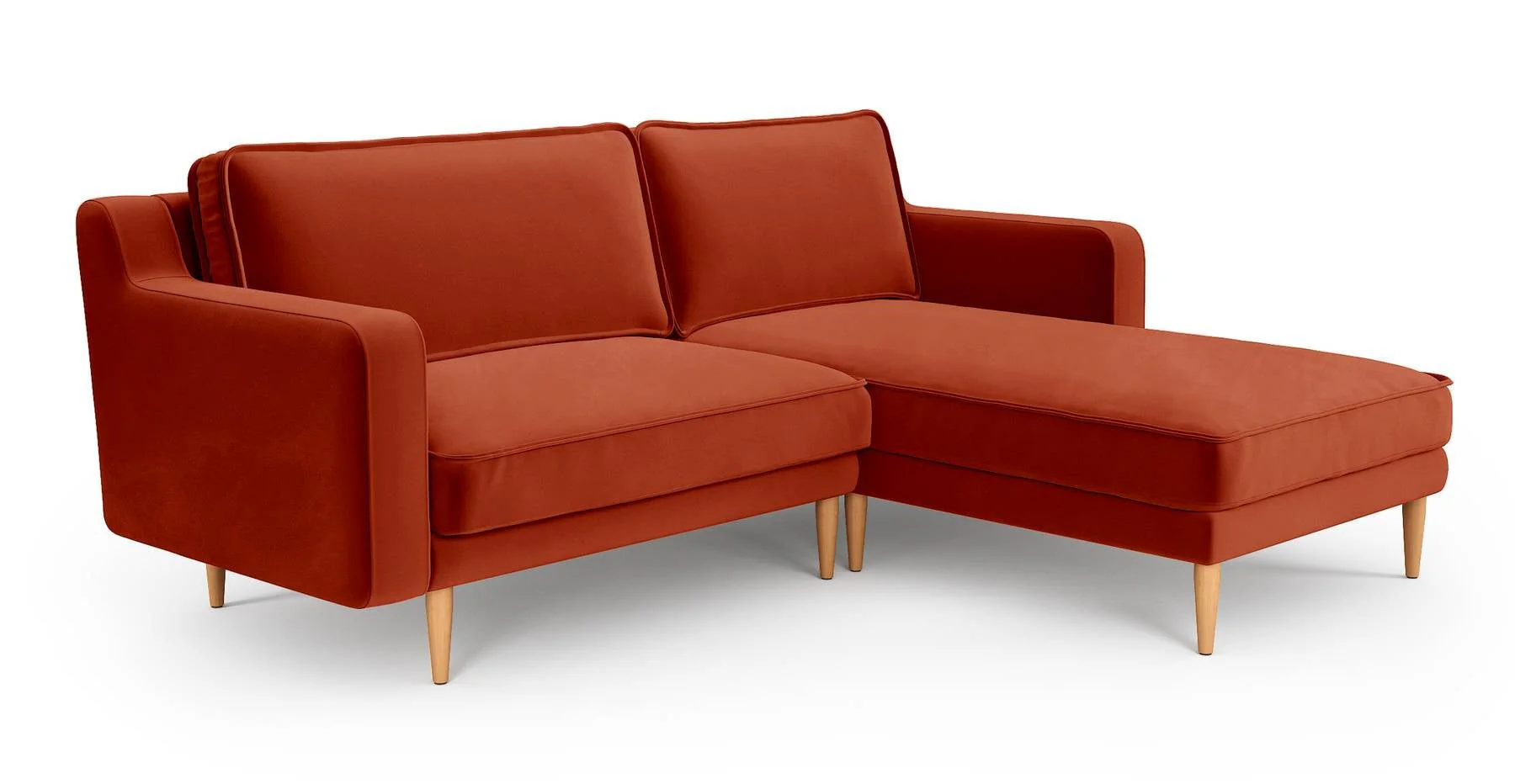 Klem Slim 212 x 171 Köşe Ahşap Ayak - Kadife - Image 15