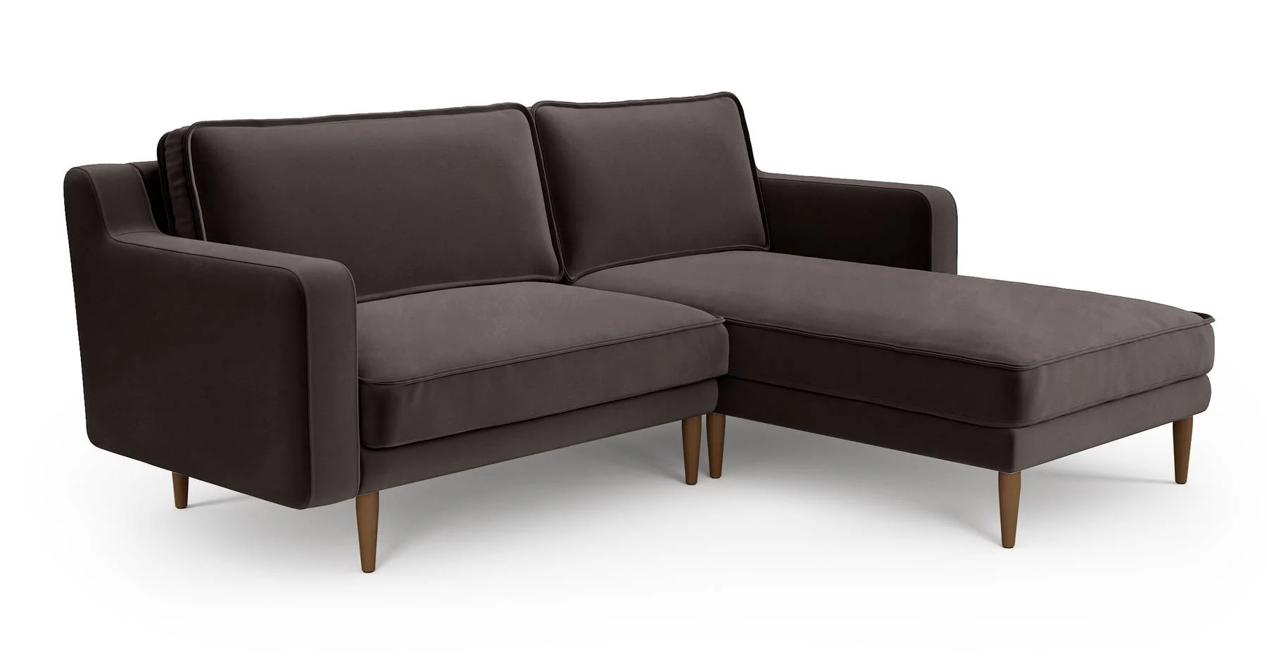 Klem Slim 212 x 171 Köşe Ahşap Ayak - Kadife - Image 3