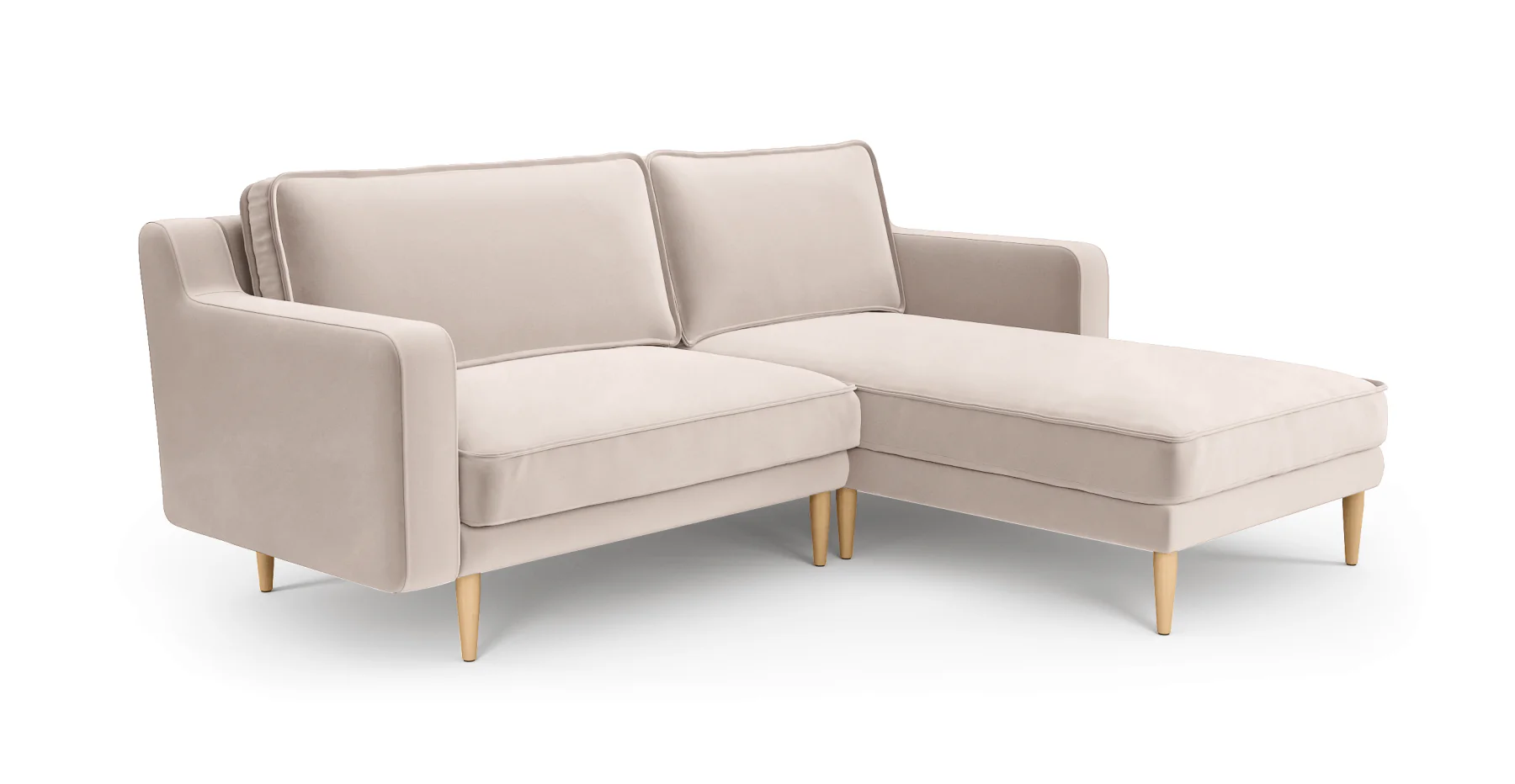 Klem Slim 212 x 171 Köşe Ahşap Ayak - Kadife - Image 31
