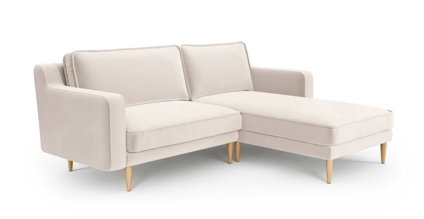 Klem Slim 212 x 171 Köşe Ahşap Ayak - Kadife - Image 35