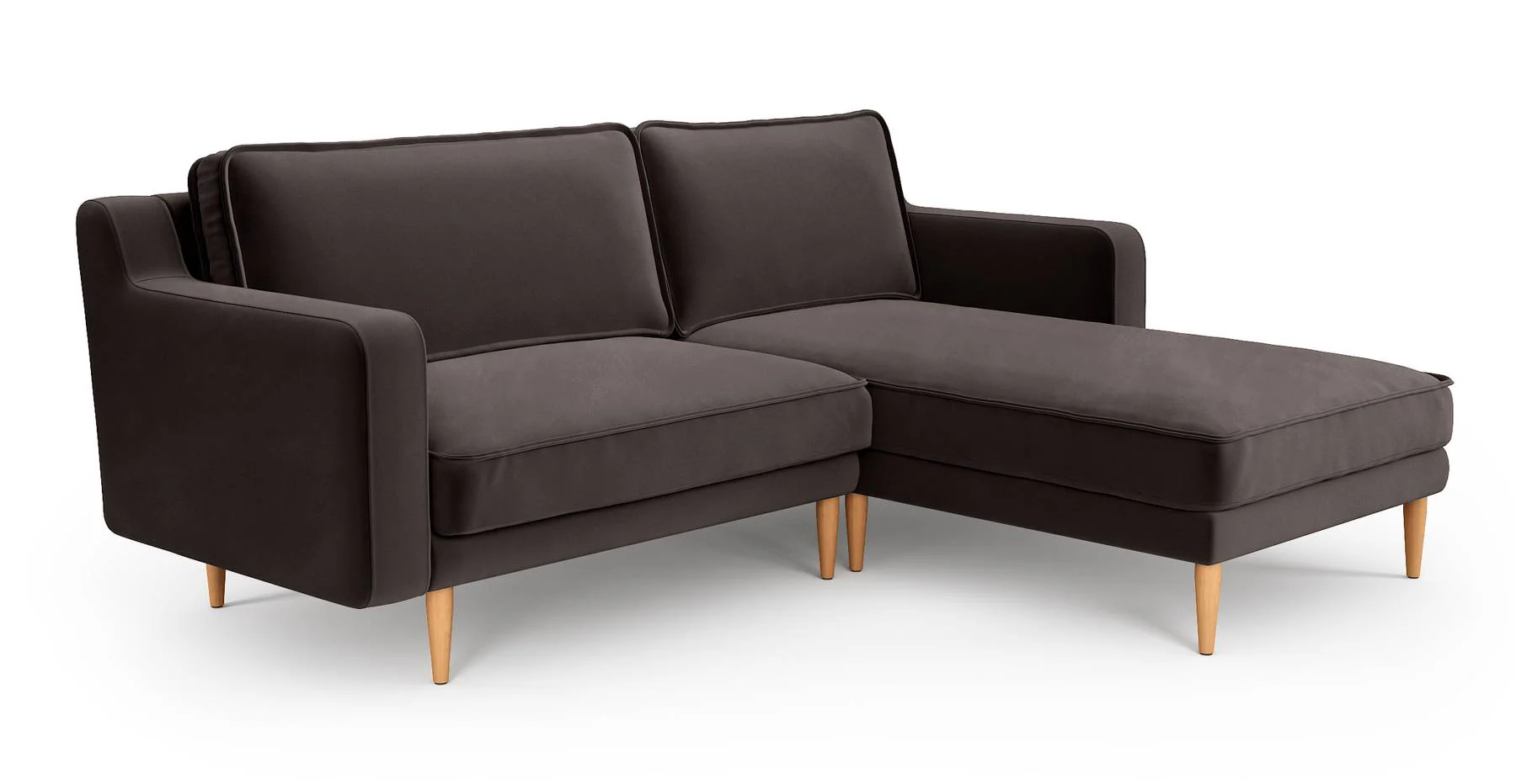 Klem Slim 212 x 171 Köşe Ahşap Ayak - Kadife - Image 4