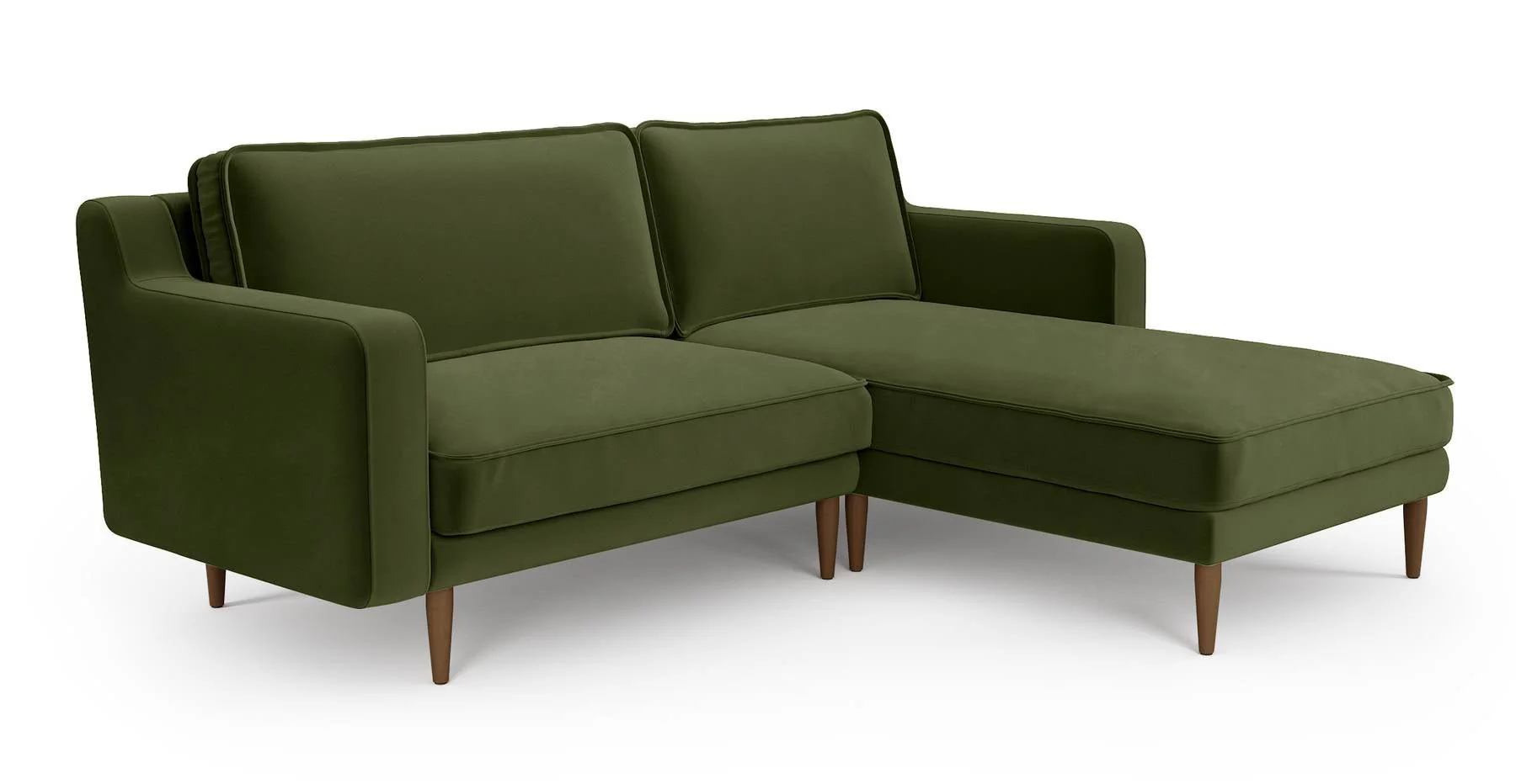 Klem Slim 212 x 171 Köşe Ahşap Ayak - Kadife - Image 9