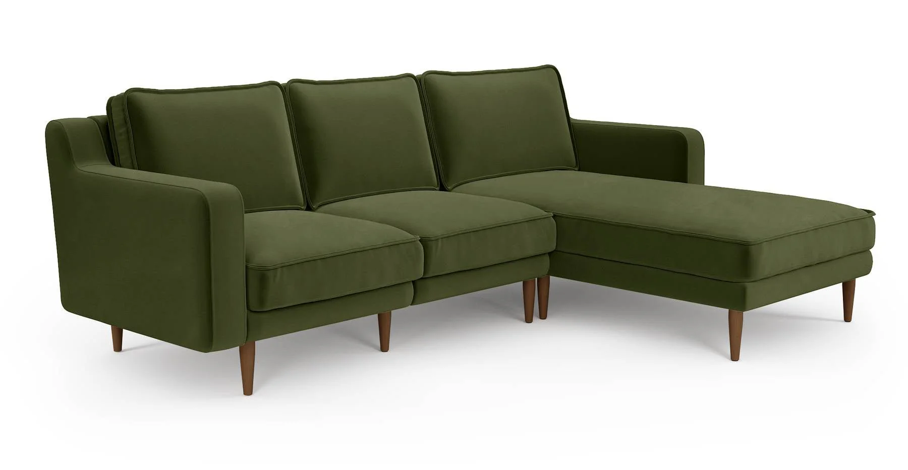 Klem Slim 240 x 171 Köşe Ahşap Ayak - Kadife - Image 11