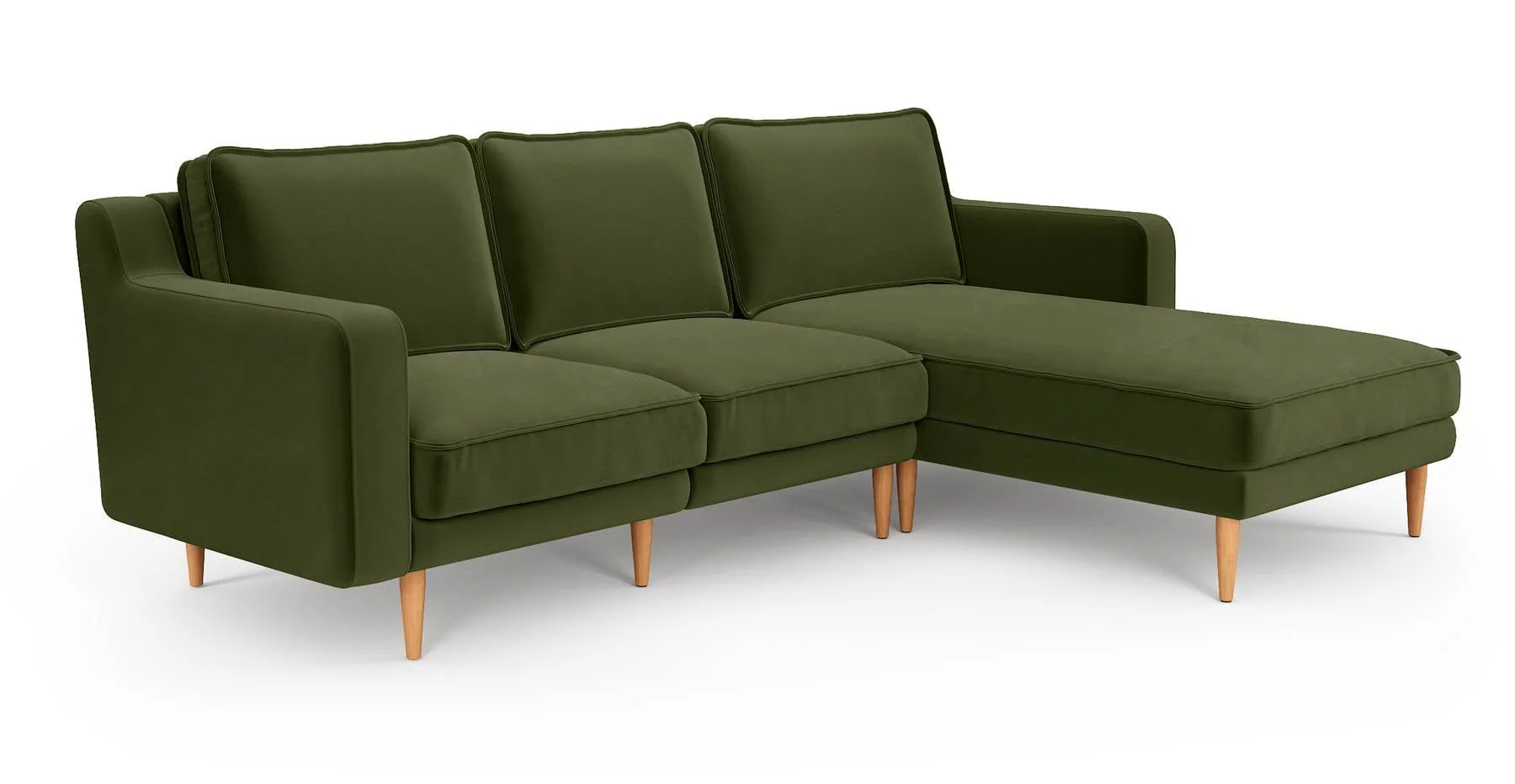 Klem Slim 240 x 171 Köşe Ahşap Ayak - Kadife - Image 12