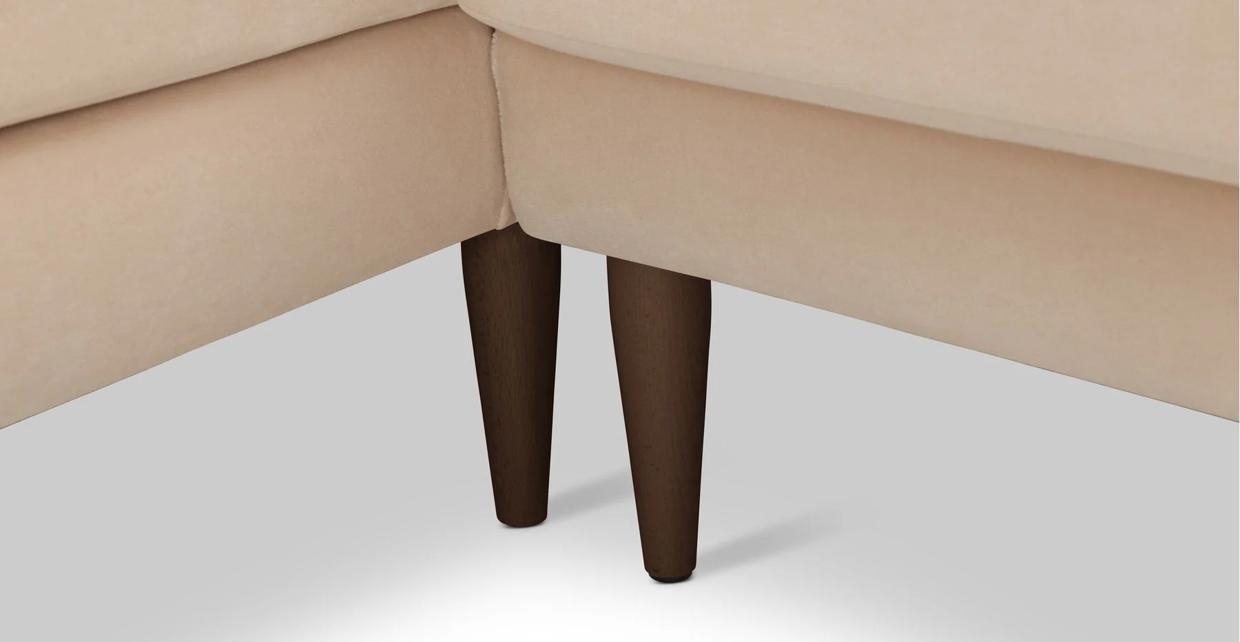 Klem Slim 240 x 171 Köşe Ahşap Ayak - Kadife - Image 122