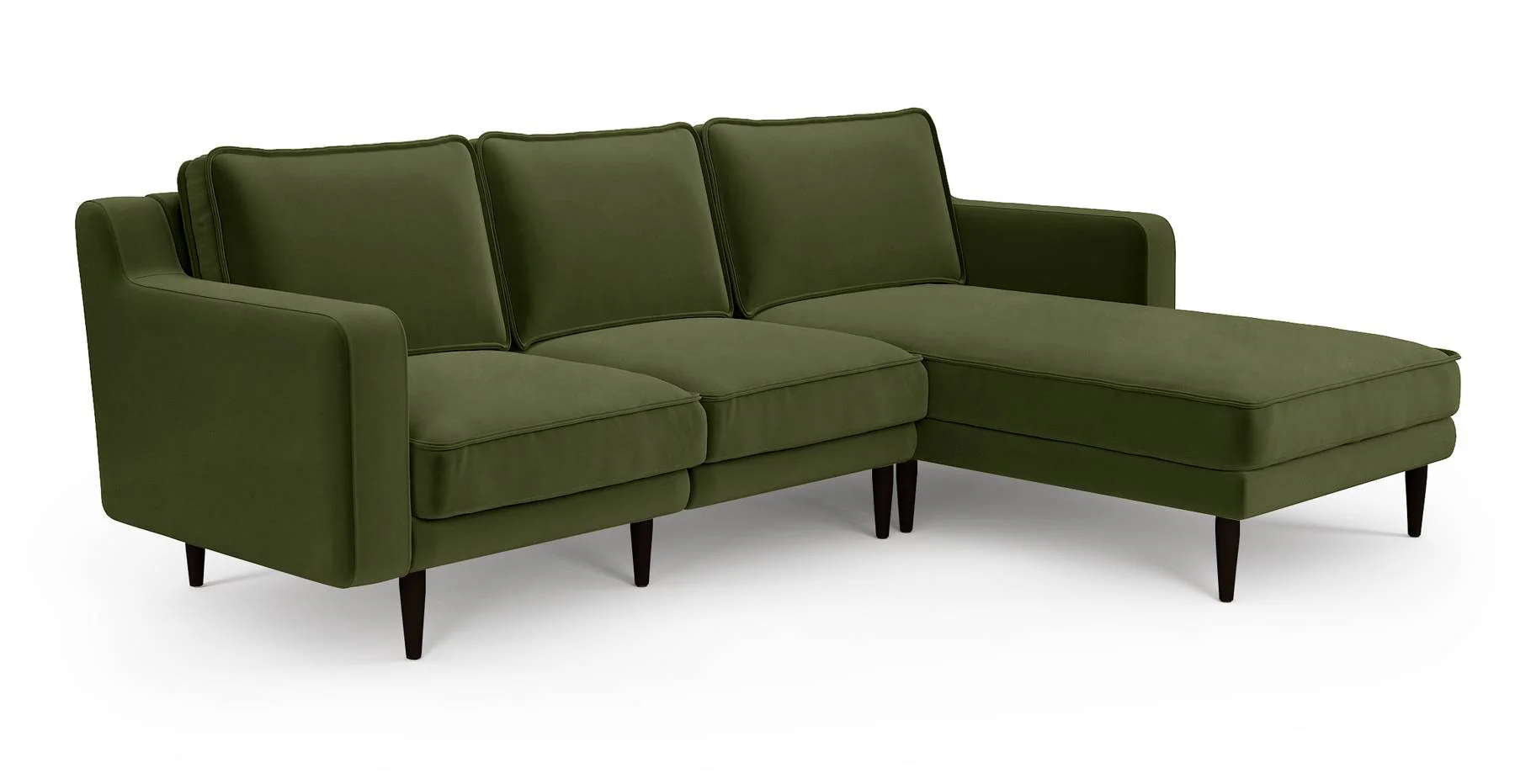 Klem Slim 240 x 171 Köşe Ahşap Ayak - Kadife - Image 13