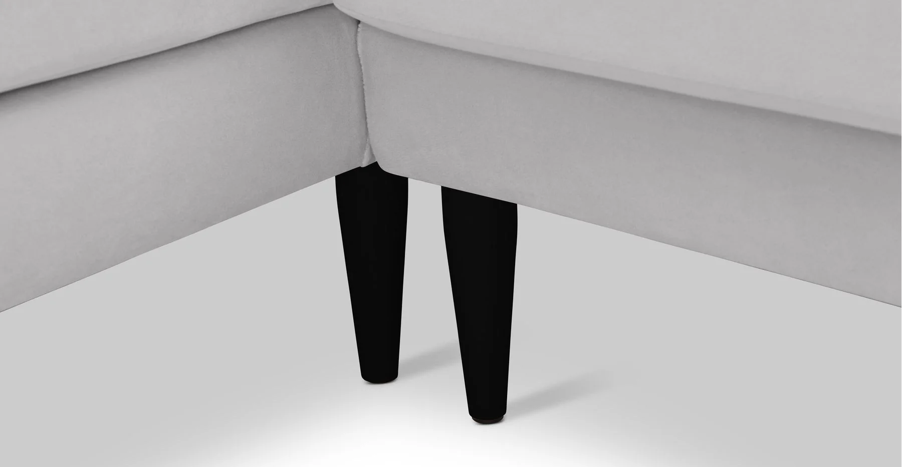 Klem Slim 240 x 171 Köşe Ahşap Ayak - Kadife - Image 130