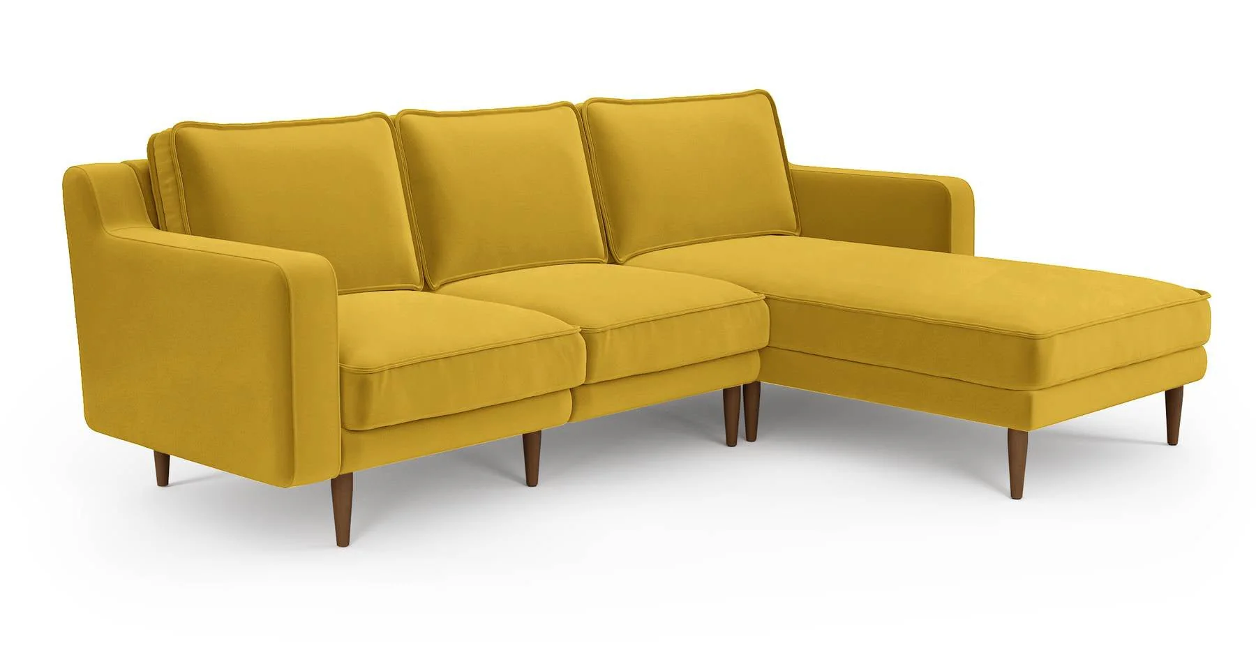 Klem Slim 240 x 171 Köşe Ahşap Ayak - Kadife - Image 14