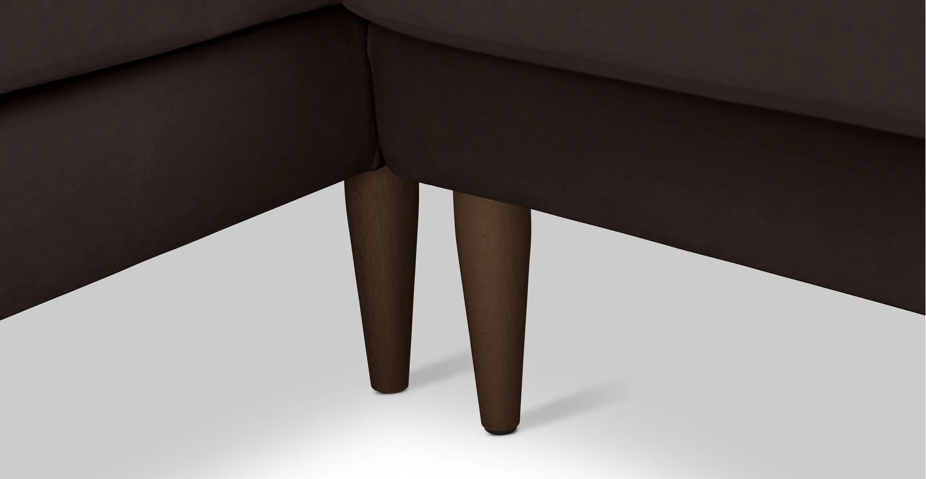 Klem Slim 240 x 171 Köşe Ahşap Ayak - Kadife - Image 140