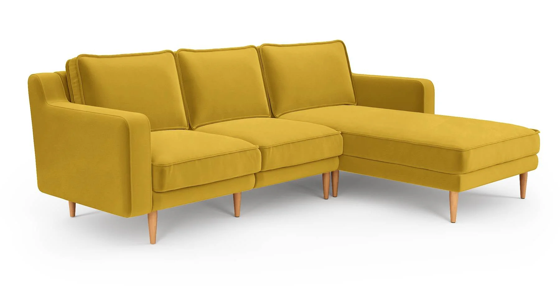 Klem Slim 240 x 171 Köşe Ahşap Ayak - Kadife - Image 15