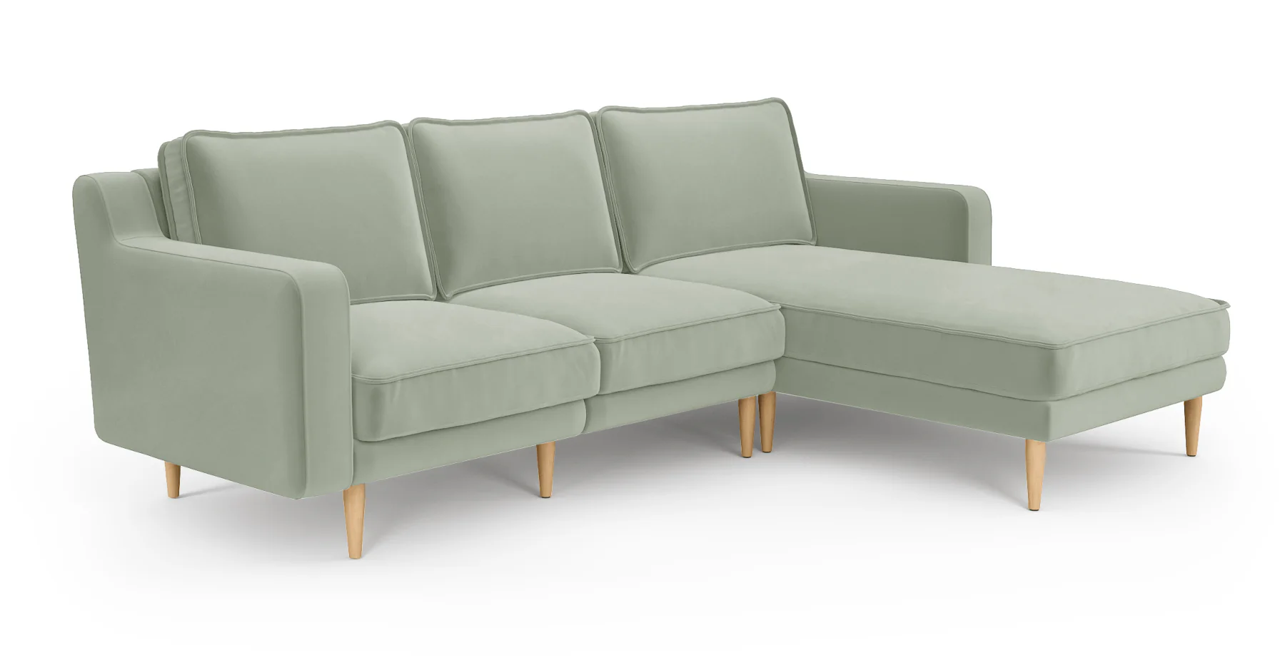 Klem Slim 240 x 171 Köşe Ahşap Ayak - Kadife - Image 18