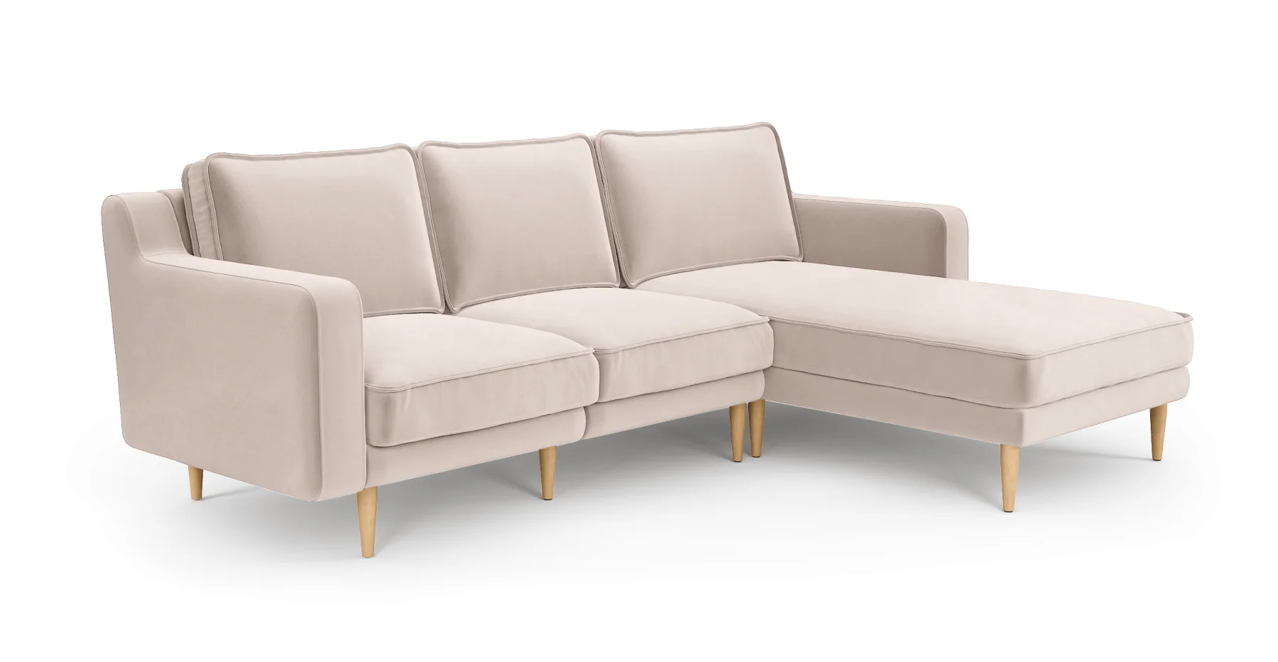 Klem Slim 240 x 171 Köşe Ahşap Ayak - Kadife - Image 32