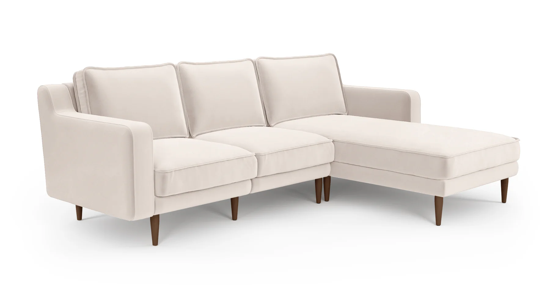 Klem Slim 240 x 171 Köşe Ahşap Ayak - Kadife - Image 34
