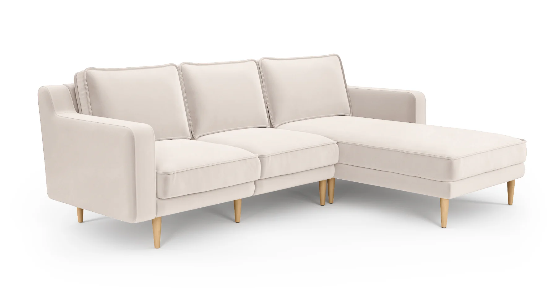 Klem Slim 240 x 171 Köşe Ahşap Ayak - Kadife - Image 35