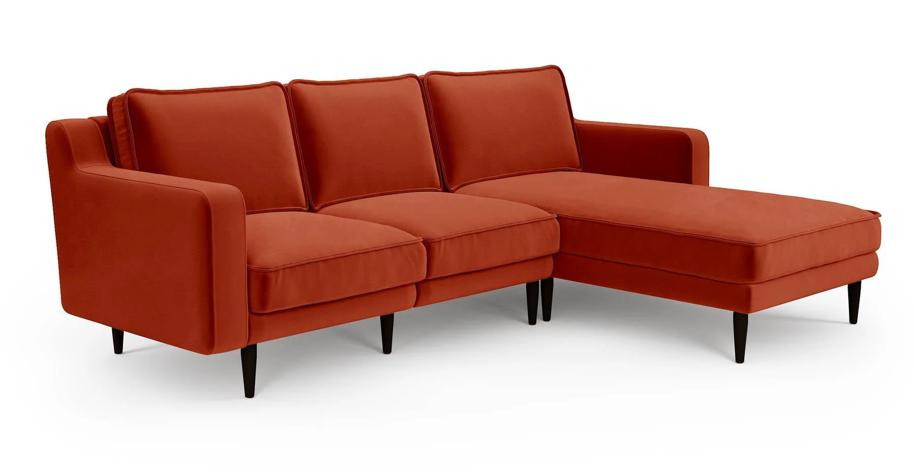 Klem Slim 240 x 171 Köşe Ahşap Ayak - Kadife - Image 4