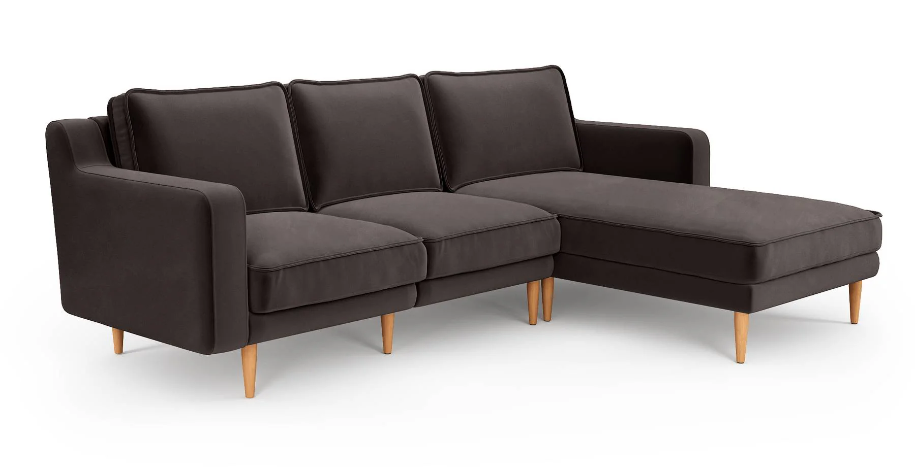 Klem Slim 240 x 171 Köşe Ahşap Ayak - Kadife - Image 6