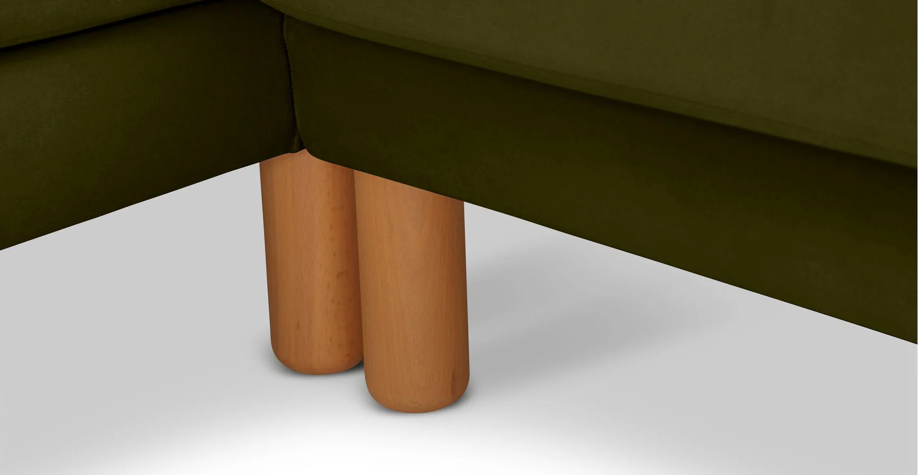 Klem Slim 240 x 171 Köşe Silindir Ahşap Ayak - Kadife - Image 131