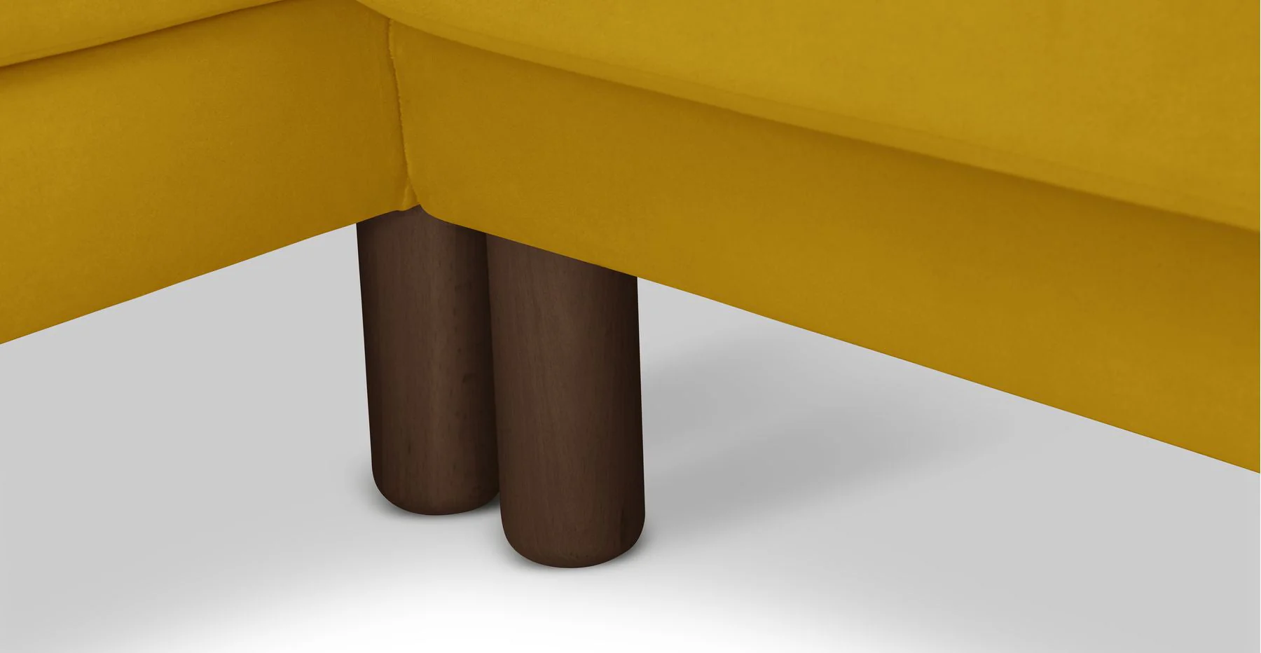 Klem Slim 240 x 171 Köşe Silindir Ahşap Ayak - Kadife - Image 132