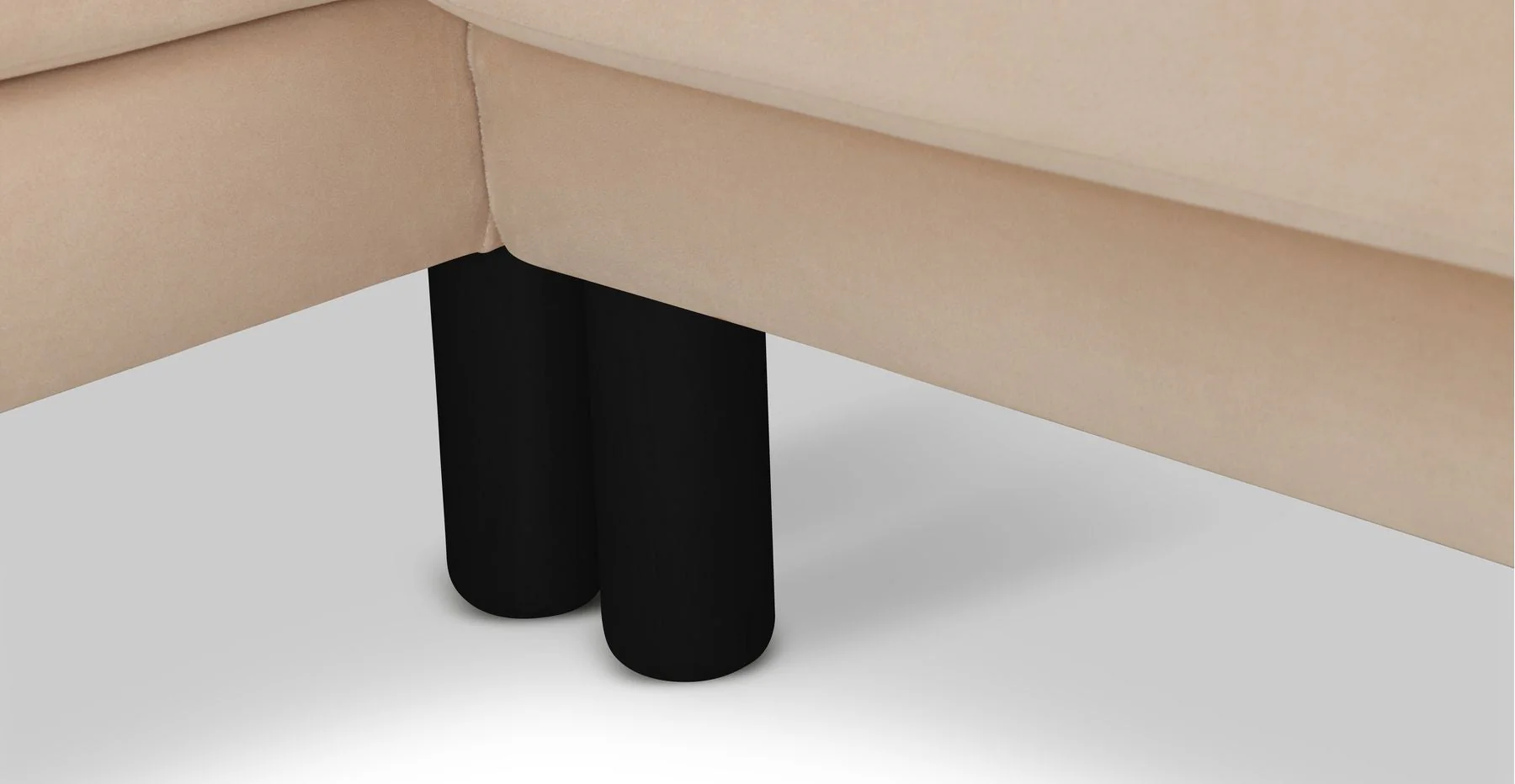 Klem Slim 240 x 171 Köşe Silindir Ahşap Ayak - Kadife - Image 139