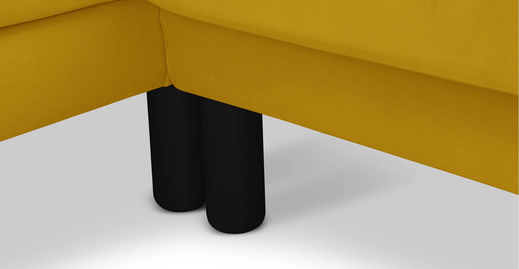 Klem Slim 240 x 171 Köşe Silindir Ahşap Ayak - Kadife - Image 146