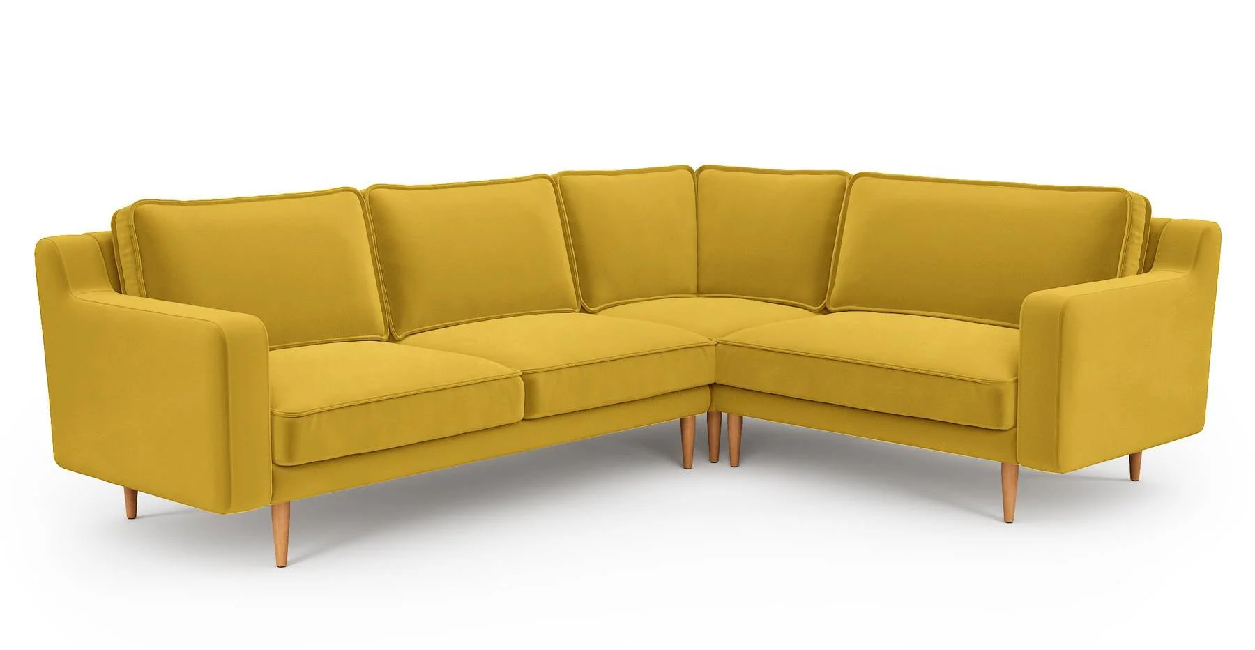 Klem Slim 257 x 203 Köşe Ahşap Ayak - Kadife - Image 12