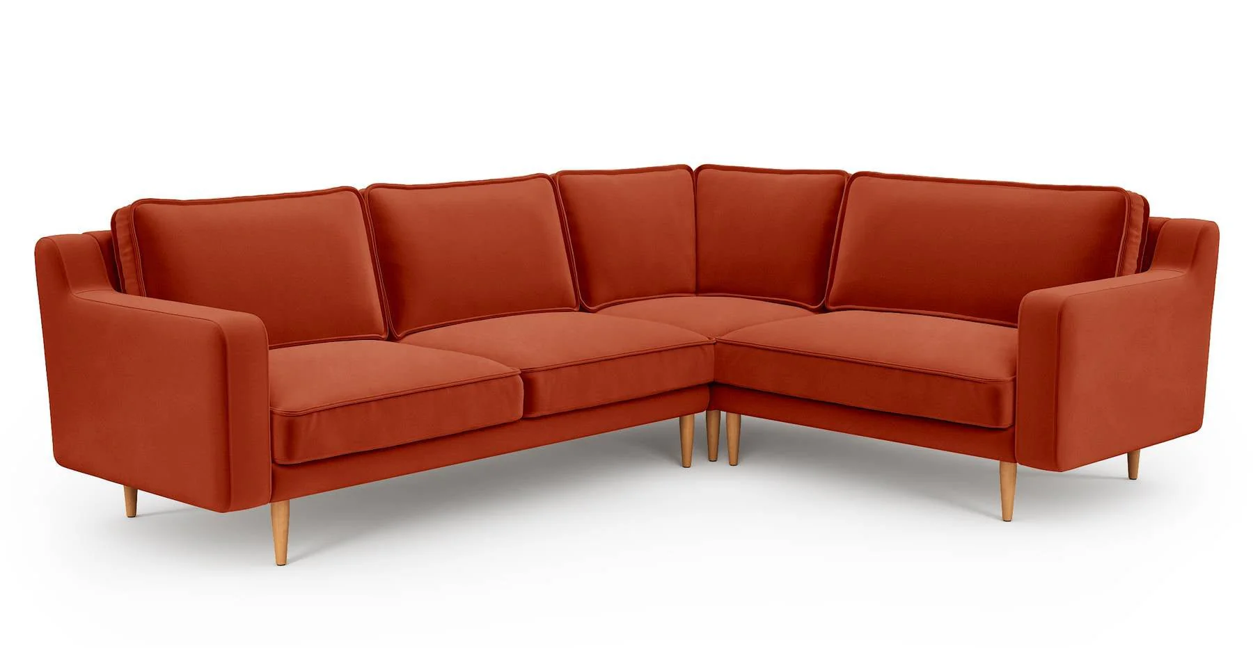 Klem Slim 257 x 203 Köşe Ahşap Ayak - Kadife - Image 14
