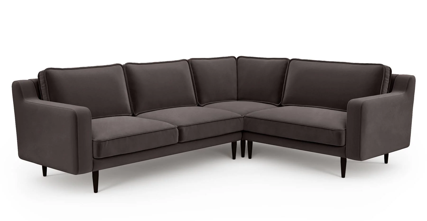 Klem Slim 257 x 203 Köşe Ahşap Ayak - Kadife - Image 3