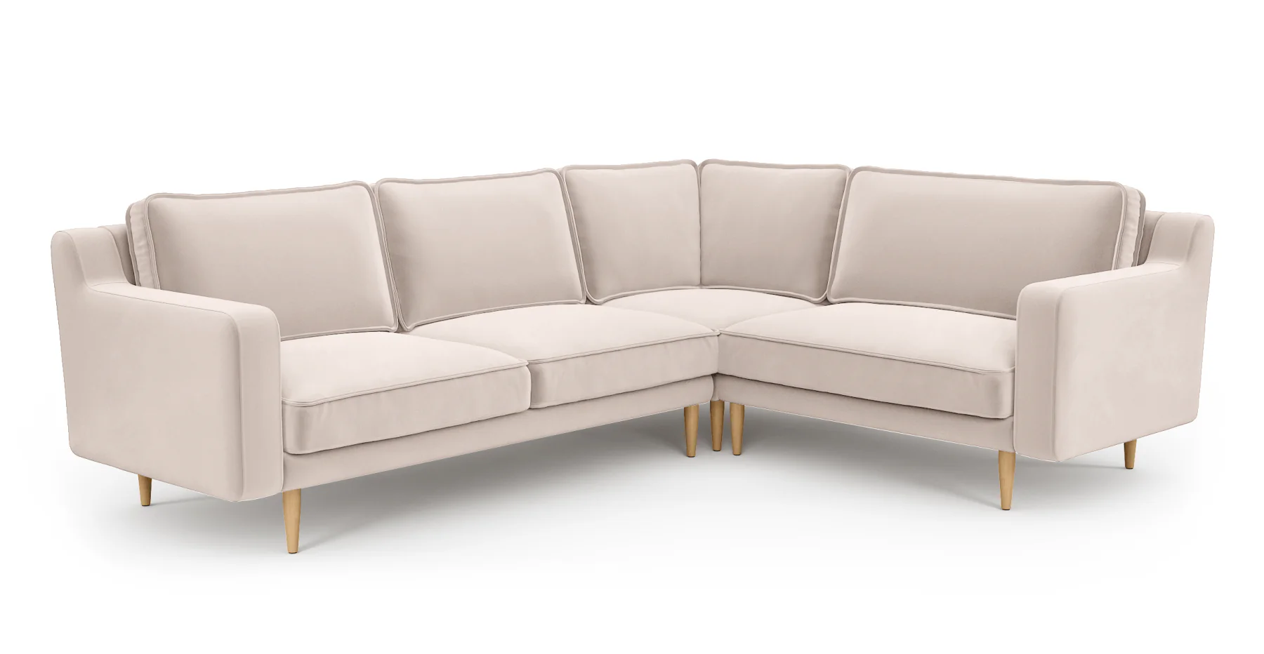 Klem Slim 257 x 203 Köşe Ahşap Ayak - Kadife - Image 31