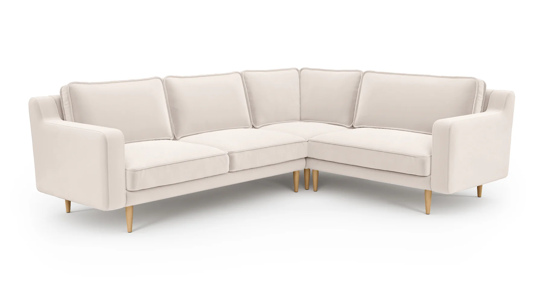 Klem Slim 257 x 203 Köşe Ahşap Ayak - Kadife - Image 35