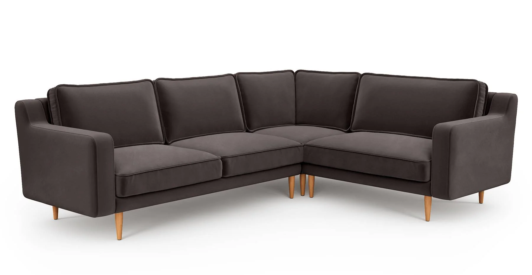 Klem Slim 257 x 203 Köşe Ahşap Ayak - Kadife - Image 4